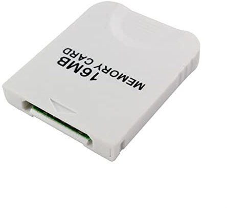 TX GIRL 1 Piece 16MB White Memory Card For Nintendo Wii Gamecube GC Game 16MB 16M (Size : 16MB 16M)