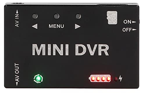 Mini FPV DVR Modul, NTSC PAL Umschaltbarer Mini FPV RC DVR Video Audio Recorder Eingebauter Akku, 3,5 Mm AV Type-C Video Audio Recorder für RC Modelle Racing FPV Drone Quadcopter