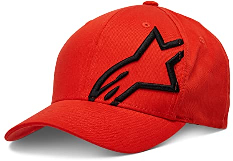 Alpinestars Herren Corp Shift 2 Flexfit Hat Baseball Cap, WARM RED/Black, S-M