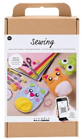 Creativ Starter Bastelset Nähen, Teddybären, 1 Packung
