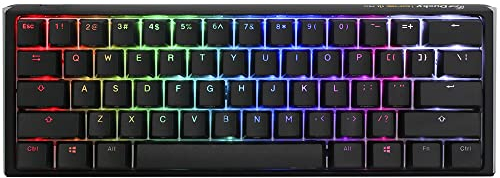 Ducky One 3 Classic, Mini 60%, Cherry Silent Red, RGB, Negro - Diseño Italiano