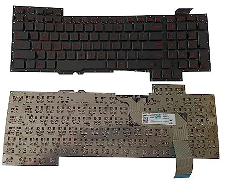 YANHAO Nouvelle France for ASUS ROG G751 G751J G751JM G751JT G751JY Clavier d'ordinateur Portable Noir sans rétroéclairage [Facile à Installer] (Color : US English)