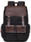 KAUKKO Vintage Canvas Rucksack für Damen und Herren, 28 * 17 * 42 cm, 19L, 0.9 KG (Schwarz JNL-FP705-03)