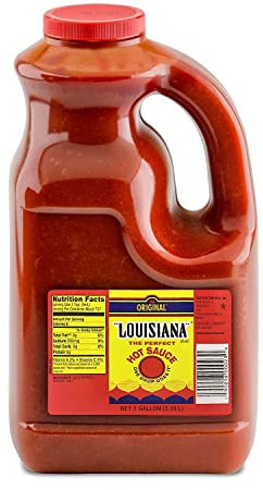 Louisiana Hot Sauce - Perfect Everyday Table Sauces & Condiments - Hand-Picked Peppers - Bold & Spicy Flavour - 3.78 Litres