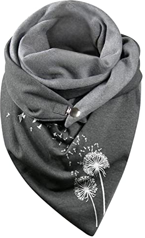 Dreiecksschal Damen Dreieckstuch Elegant Karoschal Warm Schal Dreieck Flauschig Schlauchschal Fransen Wickelschal Karo Schultertuch Persönlichkeit Herbstschal Mit Button Loop Chultertuch Als Geschenk