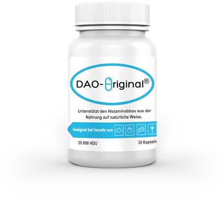 DAO-Original: Die Lösung zum Abbau von Histamin aus Lebensmitteln - 30 Kapseln