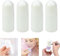 Azonelife 6 Stück Kunststoff Weiß Leere Nachfüllbare Kunststoff Roll On Flasche, Aromatherapie Leer Roll-on Flaschen mit Rollenkugel Reise Auslaufsicher Roller Ball Container, 30ml/50ml/60ml