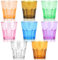 8 Pezzi Riutilizzabile e Impilabili Set Bicchieri Acqua, 5.63 OZ Set di Colored Picnic Bicchieri, Bicchieri di Plastica Premium Infrangibili da 160 ml per Succo Birra Acqua Bevande (8pcs 8colori)