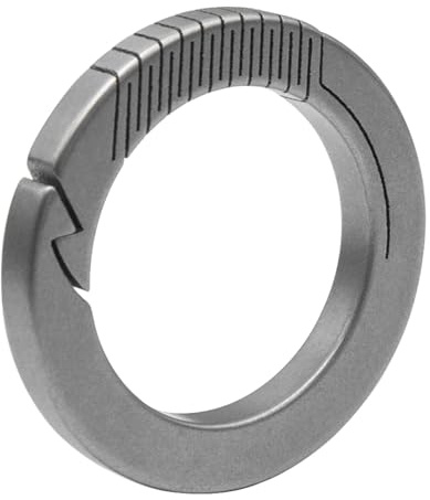 AJTUTUS Schnellspanner, Feder-Schlüsselanhänger, Titan-Karabiner-Clip, Schlüsselanhänger, kleiner Karabiner-Clip für Camping, Wandern und Alltag