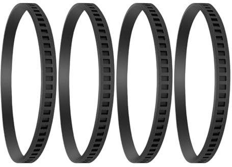 4 Stück Bandsägereifen 6 Zoll x 1/2 Zoll x 0,20 Zoll Bandsäge-Gummireifen for Holz-/Metall-Scrollrad-Bandsägemaschine