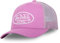 Von Dutch Kappe für Damen und Herren, Trucker-Kappe LOFB, verstellbar, rosa / weiß, Einheitsgröße