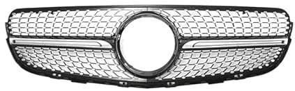 YYEFNMAZ Compatible con Mercedes -Benz GLC-Class X253 2015-2019 GLC250 GLC300 GLC350e GLC43 Grill Grill Tuning Diamond Style Rejilla de Malla de Entrada Frontal(Diamond Black)