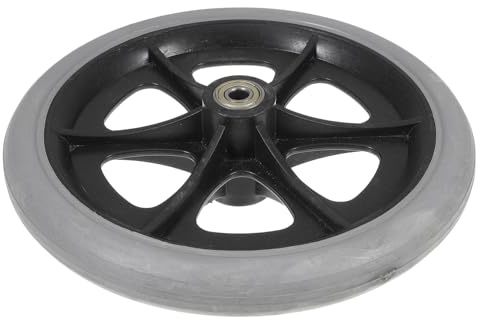 Operitacx 8 Zoll Rollstuhl Vorderrad Universal Ersatzrad Vollgummi Leichtlaufend Stabil FüR Rollstuhl Und Scooter ZubehöR Ersatzrad Wechsel Radwechsel FüR RollstüHle
