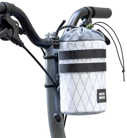 ROCKBROS Bikepacking Feedbag 1,2L mit Magnetbefestigung | Fahrrad-Lenkertasche für Trinkflaschen mit Thermofach, Schultergurt und Montage am Lenker, MTB, E-Bike und Gravelbike