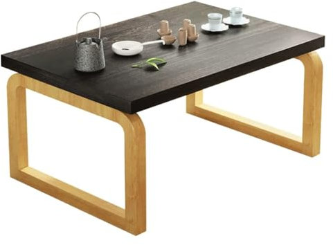 Wasserdichter, zusammenklappbarer niedriger Tisch aus Massivholz für schwebende Fenster, Teestube, Balkon, japar Beistelltisch