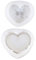 Operitacx 1 Paar Liebe Silikonform pailletten lagercontainer easy putz trockenblumen bastel material schmuckkästchen Form für Aufbewahrungskoffer silikonform selber machen Kieselgel Weiß