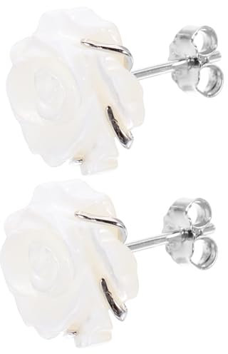 LIFKOME Orecchini A Bottone A Forma Di Rosa Orecchini A Bottone A Forma Di Fiore 1 Paio