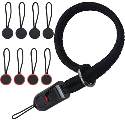 ClcIosis 9 Stück Kameragurt, 1 Kamera Handschlaufe mit 8 Schnellverschluss,Camera Strap Quick Release Schlaufe Handgelenk Kamera Gurt für Verschiedene Handgelenke,Ultraleichtes Gewicht Paracord