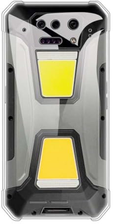 Auotu Soft TPU Silicium Etui Étui Housse Coque Silicone Silikon Cover Silicon Case pour Unihertz 8849 Tank 2 Pro Smartphone (Transparent)