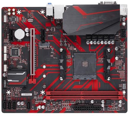 QWEOWW Carte mère Fit for Gigabyte GA B450M Gaming B450 /2-DDR4 DIMM/M.2 /USB3.1 /Micro-ATX/Max-32G Double Channel AM4