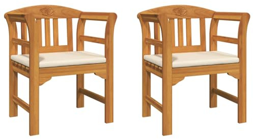 vidaXL Rosenbank Natur 68,5 x 46 x 82,5 cm Massivholz Akazie