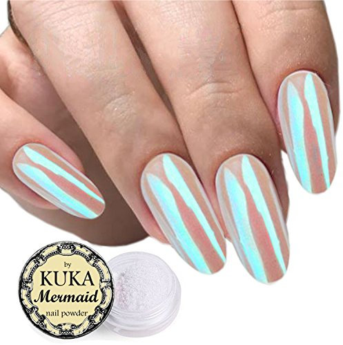 KUKA Mermaid Pearl Powder Nail Glitter