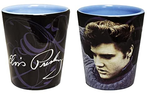 Elvis Presley Shot Glas blau Pullover