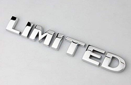 Limited Schriftzug Emblem Logo Aufkleber Chrom 13 x 1,7 cm selbsklebend Heck