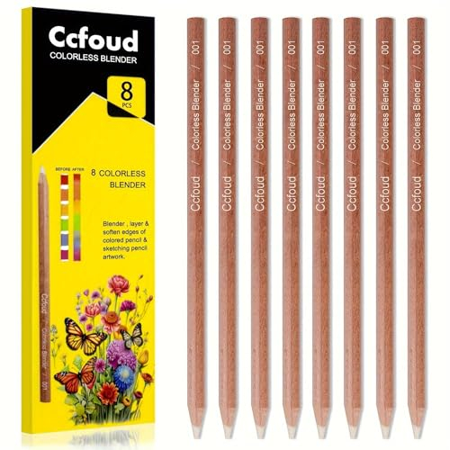 Crayons MéLangeurs, 8 Crayons de Couleur Blenders, Idéaux Pour Crayon de Couleur, Fournitures D'Art Pour Débutants