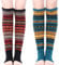 Kordear Women Leg Warmers - Winter Warm Knee Leg Warmer Ladies Crochet Knitted Long Boot Cuffs Socks Soft Cosy Ankle Warmer Footless Knee Socks with Bohimina Pattern for Women Girls Yoga UK