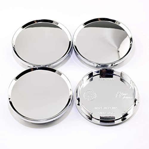 RhinoTuning 4 Stück Radnabenkappen für Nabendeckel OD 63 mm ID 57,3 mm, Chrom Radnabenabdeckung Geeignet für Legacy Impreza Tribeca Forester Outback WRX Rad, 52005732 28821SA030 Felgendeckel