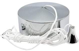 SAMOTECH Essentials 2WAY 6A Bathroom Light Pull Cord Ceiling Switch (Chrome)