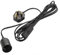 4M Plug in Pendant Light Fitting, Sunnylinn E27 Ceiling Lamp Holder Suspended Pendant Light Ceiling Lighting Fitting Kit with ON/Off Switch, 2 Cord Gold Fabric Cable UK Plug (Black)
