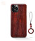 Yidai-Silu Coque iPhone XR Etui en Bois 【Œuvre d'art, Ultra-Fine 0,8mm】 Housse Case en Fibre d’Aramide de Protection Coque Antichoc pour iPhone XR 6,1” - Bois Rouge