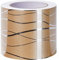 Yootiko Self Adhesive Wallpaper Border Wave Texture Border Stickers Decorative Ceiling Border for Bedroom Bathroom Kitchen Wall Decoration Gold