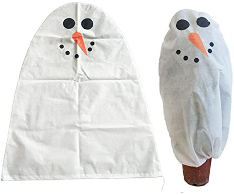 2 Pezzi Natale Tessuto Non Tessuto Per Piante Copri Piante Inverno Telo Per Piante Antigelo Teli Plastica Per Coprire Serra Piccola Serra Da Balcone Piccola Cappuccio Antigelo Per Piante (carota)