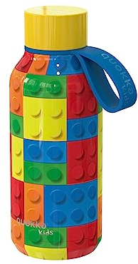 Quokka KIDS SOLID BRICKS | THERMOFLASCHE MIT EDELSTAHL-AUFHÄNGER 330 ML
