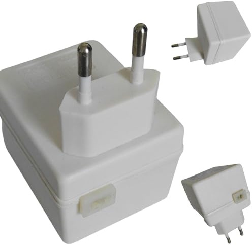 Trafo Ersatztrafo mit 2 Pin Anschluss 12V ~ 0,83A Netzteil für Innen Adapter weiß für Dapo Gummibär