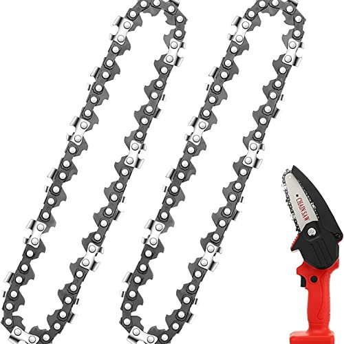 FANGHUIER 4 Inch Chainsaw Mini Chainsaw Chain Saw,1/4inch Saw Chain Mini Chainsaw Cordless Oregon Chainsaw Chain(Chainsaws are not Included