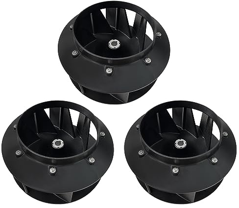 SURPOUF 3PK 70359801P Blower Fan Fits For Huebsch Speed Queen and Ipso Dryer Replaces 70123301, 70123301P, 70248601, 70248601P, 70359801, TU20281, TU21120, TU218171