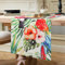 Chemin de Table en Lin Moderne Plantes Feuilles De Palmier Tropical Oiseaux Colorés Chemin Table Décoration de Table à Manger à la Maison Nappe Chemin de Table pour Salle à Manger 40 x 140 cm