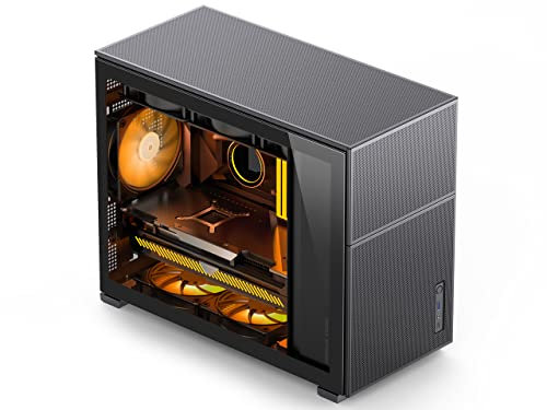 JONSBO D31 MESH Black Micro ATX Computer Case, M-ATX/ITX Mainboard/Support RTX 4090(335-400mm) GPU 360/280AIO,Power ATX/SFX: 100mm-220mm Multiple Tool-Free Design,Black