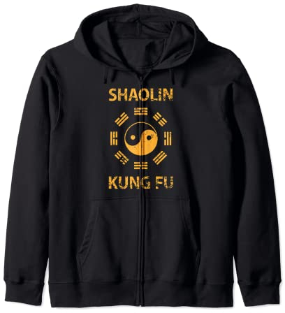Shaolin Kung Fu - schwarzer Gürtel Tai Chi Meditieren Mönch Kapuzenjacke