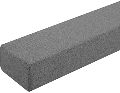 XIEMINLE Bettlückenfüller für Einzelbett/Doppelbett/King-Size-Bett, individuelle Größe, Sofakissen, Kopfteilkissen, Sofa-Nackenrolle, Armlehnenkissen mit abnehmbarem Bezug, 180 x 10 x 5 cm, Grau 2