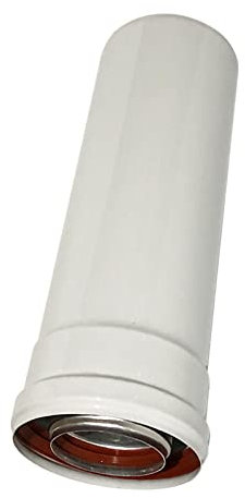 harayaa Chimney Pipe Extension Pipe Length Tube Ventilation Duct Chimney Replacement Boiler Exhaust Pipe, White, 30cm