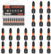 BAIDETS Pro PZ1 Bit-Sortiment - Schraubendreher Bits Set 20 Stück, 25mm Länge, Schrauber-Bit, 1/4 Sechskantschaft, mit Spender-Box