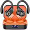 Mysic Cuffie Bluetooth Sport, Auricolari Bluetooth 5.3 con Stereo, Cuffie Wireless con ENC Cancellazione del Rumore, Display a LED, Riproduzione 60H, IP7 Impermeabili, Ganci per le orecchie spessi