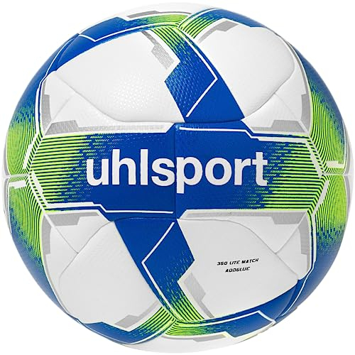uhlsport 350 Lite Match Addglue Fußball Kinder Spielball Trainingsball in Neuer ADDGLUE Technologie - für Kinder von 10 bis 12 Jahren