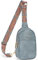 APHISON Sling Bag Brusttasche Klein Brusttasche Damen Stylisch Crossbody Bag Damen Leder Schultertasche Damen Klein Umhängetasche Damen, Blau