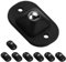 Uonlytech 8pcs Trash Can Garbage Can Casters Wheels Self Adhesive Casters Storage Bin Casters Small Wheels Smooth Swivel Casters Sticky on Wheels To Rotate Plastic Mini Storage Box